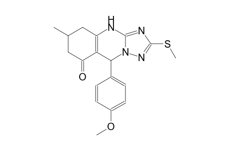 [1,2,4]triazolo[5,1-b]quinazolin-8(4H)-one, 5,6,7,9-tetrahydro-9-(4-methoxyphenyl)-6-methyl-2-(methylthio)-