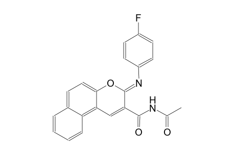 N-({(3Z)-3-[(4-fluorophenyl)imino]-3H-benzo[f]chromen-2-yl}carbonyl)acetamide
