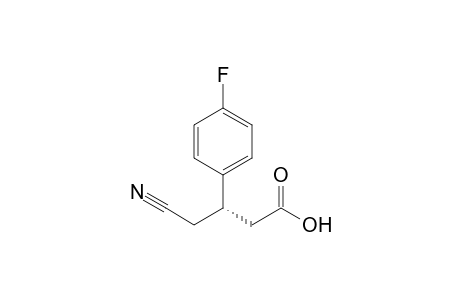 (3S)-4-Cyano-3-(4-fluorophenyl)butanoic acid