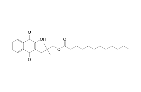 3-(3-Hydroxy-1,4-dioxo-1,4-dihydronaphthalen-2-yl)-2,2-dimethylpropyl dodecanoate