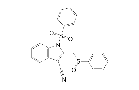 1-Phenylsulfonyl-3-cyano-2-phenylsulfinylmethylindole