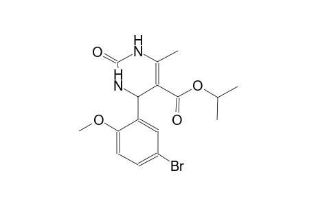5-pyrimidinecarboxylic acid, 4-(5-bromo-2-methoxyphenyl)-1,2,3,4-tetrahydro-6-methyl-2-oxo-, 1-methylethyl ester