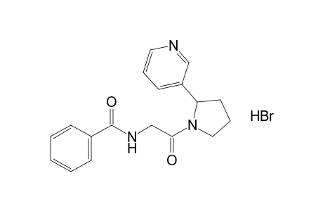 1'-demethyl-1'-hippuroylnicotine, monohydrobromide