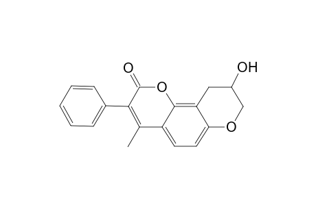 9,10-Dihydro-9-hydroxy-4-methyl-3-phenyl-2H,8H-benzo[1,2-b:3,4-b']dipyran-2-one