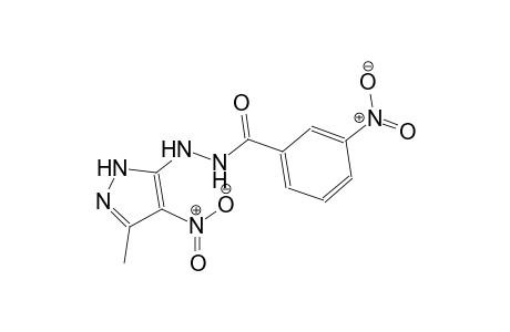 N'-(3-methyl-4-nitro-1H-pyrazol-5-yl)-3-nitrobenzohydrazide