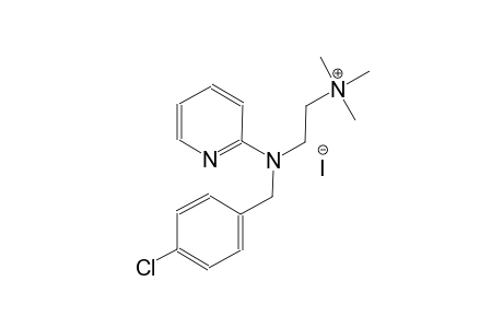 2-[(4-chlorobenzyl)(2-pyridinyl)amino]-N,N,N-trimethylethanaminium iodide