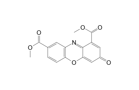 3H-Phenoxazine-1,8-dicarboxylic acid, 3-oxo-, dimethyl ester