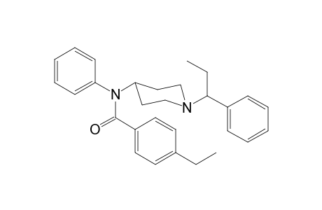 N-Phenyl-N-[1-(1-phenylpropan-1-yl)piperidin-4-yl]-4-ethylbenzamide