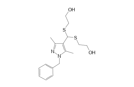 2,2'-{[(1-Benzyl-3,5-dimethyl-1H-pyrazol-4-yl)methanediyl]disulfanediyl}diethanol