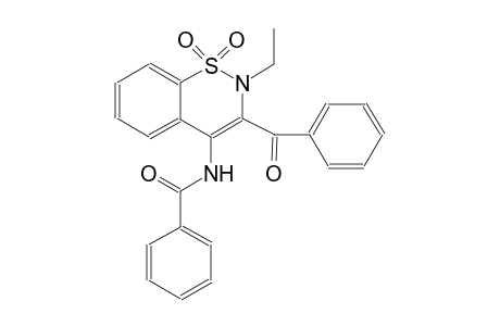 benzamide, N-(3-benzoyl-2-ethyl-1,1-dioxido-2H-1,2-benzothiazin-4-yl)-