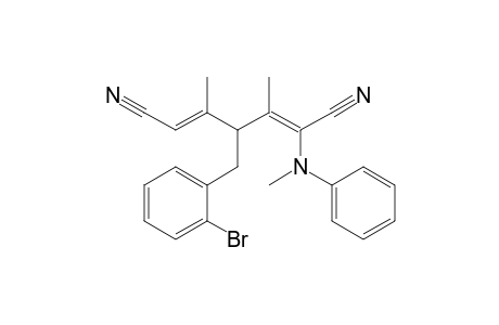 (2Z,5E)-4-(2-bromobenzyl)-3,5-dimethyl-2-(N-methylanilino)hepta-2,5-dienedinitrile