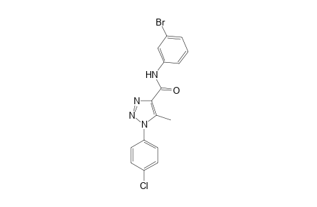 N-(3-bromophenyl)-1-(4-chlorophenyl)-5-methyl-1H-1,2,3-triazole-4-carboxamide