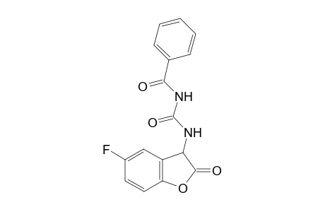 N-[(5-fluoro-2-oxo-3H-benzofuran-3-yl)carbamoyl]benzamide