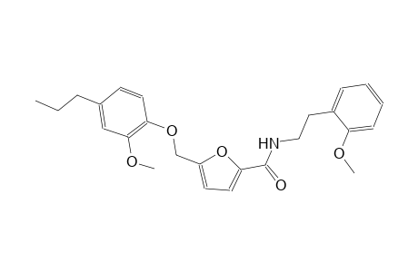 N-[2-(2-methoxyphenyl)ethyl]-5-[(2-methoxy-4-propylphenoxy)methyl]-2-furamide