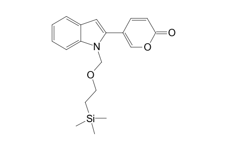 5-{1'-[2'-Trimethylsilyl)ethoxymethyl]indol-2'-yl}pyran-2-one