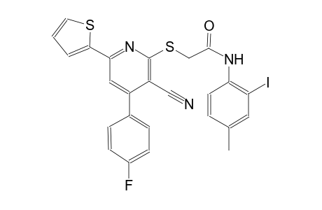 acetamide, 2-[[3-cyano-4-(4-fluorophenyl)-6-(2-thienyl)-2-pyridinyl]thio]-N-(2-iodo-4-methylphenyl)-