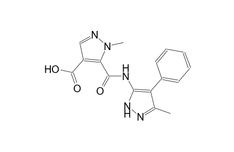 1H-pyrazole-4-carboxylic acid, 1-methyl-5-[[(3-methyl-4-phenyl-1H-pyrazol-5-yl)amino]carbonyl]-