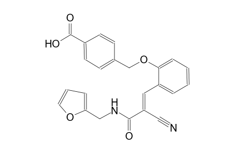 4-[(2-{(1E)-2-cyano-3-[(2-furylmethyl)amino]-3-oxo-1-propenyl}phenoxy)methyl]benzoic acid