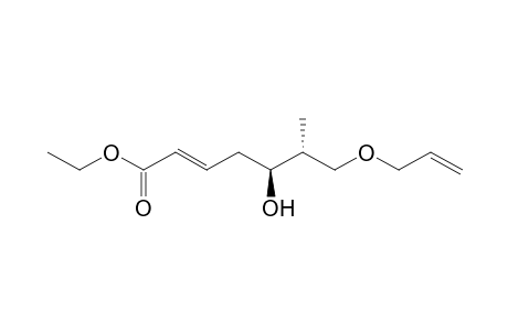 Ethyl (2E,5S,6R)-7-alloxy-5-hydroxy-6-methyl-2-heptenoate