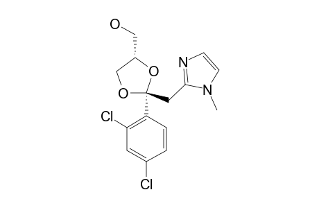 TRANS-{2-(2,4-DICHLOROPHENYL)-2-[(1-METHYL-2-IMIDAZOLYL)-METHYL]-4-HYDROXYMETHYL}-1,3-DIOXOLANE