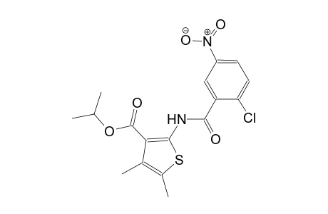 isopropyl 2-[(2-chloro-5-nitrobenzoyl)amino]-4,5-dimethyl-3-thiophenecarboxylate