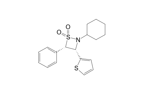 (3S,4S)-2-cyclohexyl-4-phenyl-3-(2-thienyl)thiazetidine 1,1-dioxide