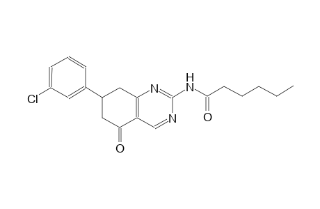 hexanamide, N-[7-(3-chlorophenyl)-5,6,7,8-tetrahydro-5-oxo-2-quinazolinyl]-