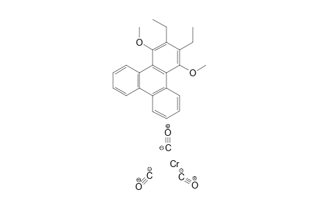 Tricarbonyl{eta-6-1,2,3,4,4a,12b-(2,3-diethyl-1,4-dimethoxytriphenylene)}chromium