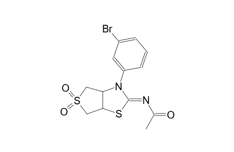 N-((2Z)-3-(3-bromophenyl)-5,5-dioxidotetrahydrothieno[3,4-d][1,3]thiazol-2(3H)-ylidene)acetamide