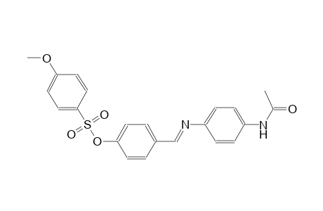 benzenesulfonic acid, 4-methoxy-, 4-[(E)-[[4-(acetylamino)phenyl]imino]methyl]phenyl ester