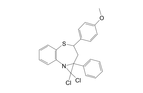1,1-dichloro-3-(4-methoxyphenyl)-1a-phenyl-1,1a,2,3-tetrahydroazirino[1,2-d]benzo[b][1,4]thiazepine