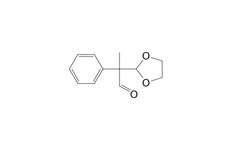 2-(1,3-dioxolan-2-yl)-2-phenyl-propionaldehyde