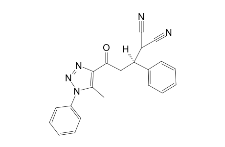 (S)-2-(3-(5-methyl-1-phenyl-1H-1,2,3-triazol-4-yl)-3-oxo-1-phenylpropyl)malononitrile