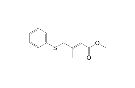 2-Butenoic acid, 3-methyl-4-(phenylthio)-, methyl ester, (E)-