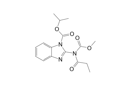 2-(carbomethoxy-propionyl-amino)benzimidazole-1-carboxylic acid isopropyl ester