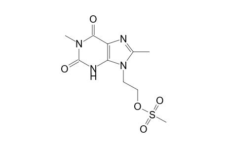 1,8-Dimethyl-9-[(2'-mesyloxy)ethy])-9H-purine-2,6(1H,3H)-dione