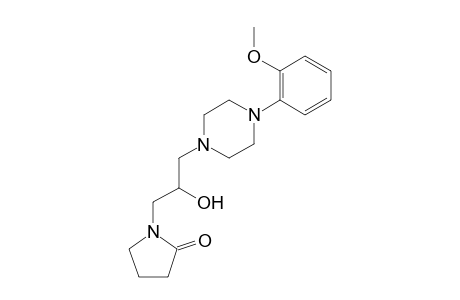 1 -[2 -Hydroxy-3 -[4 -(2 -methoxyphenyl)piperazin-1 -yl]propyl]pyrrolidin-2 -one
