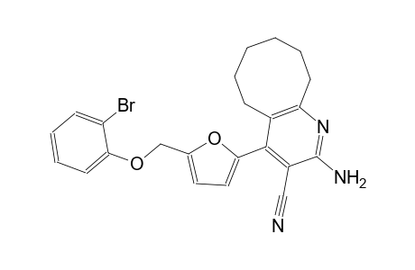 2-amino-4-{5-[(2-bromophenoxy)methyl]-2-furyl}-5,6,7,8,9,10-hexahydrocycloocta[b]pyridine-3-carbonitrile