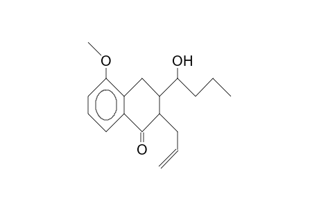 cis-2-(2-Propenyl)-3-(1-hydroxy-butyl)-5-methoxy-1-tetralone