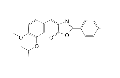 (4E)-4-(3-isopropoxy-4-methoxybenzylidene)-2-(4-methylphenyl)-1,3-oxazol-5(4H)-one