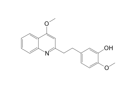 2-(3'-hydroxy-4'-methoxyphenethyl)-4-methoxyquinoline