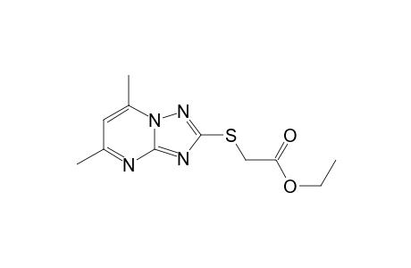 Acetic acid, (5,7-dimethyl-[1,2,4]triazolo[1,5-a]pyrimidin-2-ylsulfanyl)-, ethyl ester