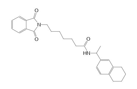 7-(1,3-dioxo-1,3-dihydro-2H-isoindol-2-yl)-N-[1-(5,6,7,8-tetrahydro-2-naphthalenyl)ethyl]heptanamide