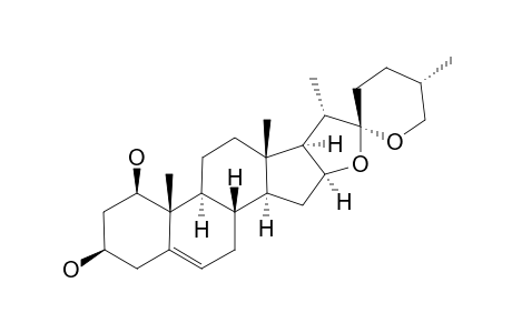 3-EPI-RUSCOGENIN;(25R)-1-BETA,3-BETA-DIHYDROXY-SPIROSTAN-5-ENE