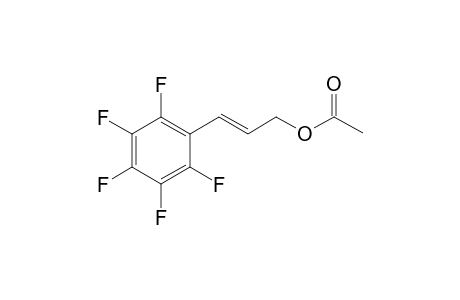(E)-3-(perfluorophenyl) allyl acetate