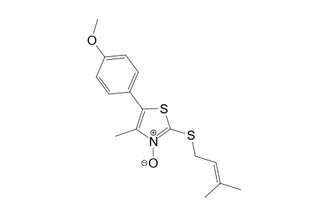5-(4-Methoxy-phenyl)-4-methyl-2-(3-methyl-but-2-enylsulfanyl)-thiazole3-oxide