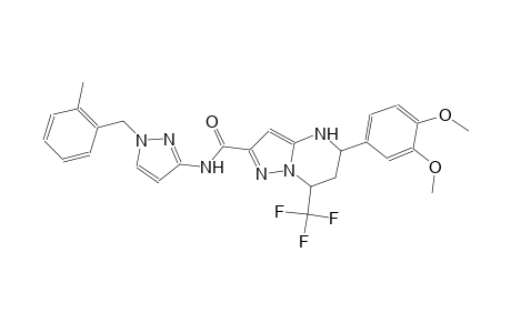 5-(3,4-dimethoxyphenyl)-N-[1-(2-methylbenzyl)-1H-pyrazol-3-yl]-7-(trifluoromethyl)-4,5,6,7-tetrahydropyrazolo[1,5-a]pyrimidine-2-carboxamide