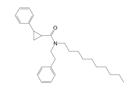 Cyclopropanecarboxamide, 2-phenyl-N-(2-phenylethyl)-N-decyl-