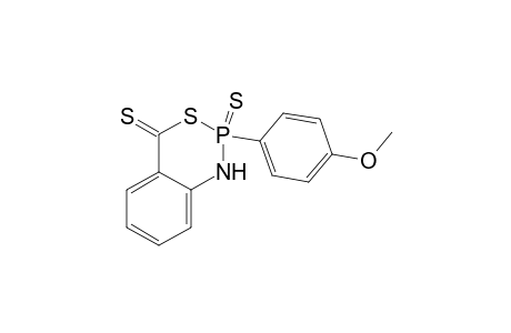 4H-3,1,2-Benzothiazaphosphorine-4-thione, 1,2-dihydro-2-(4-methoxyphenyl)-, 2-sulfide