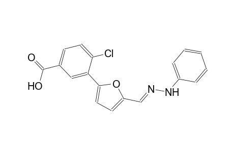 4-chloro-3-{5-[(E)-(phenylhydrazono)methyl]-2-furyl}benzoic acid